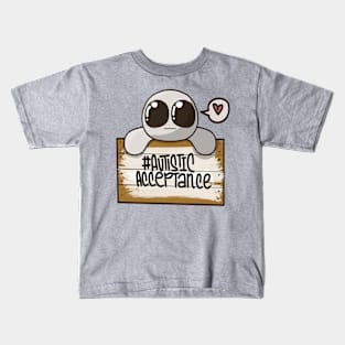 Autistic acceptance with autistic creature Kids T-Shirt